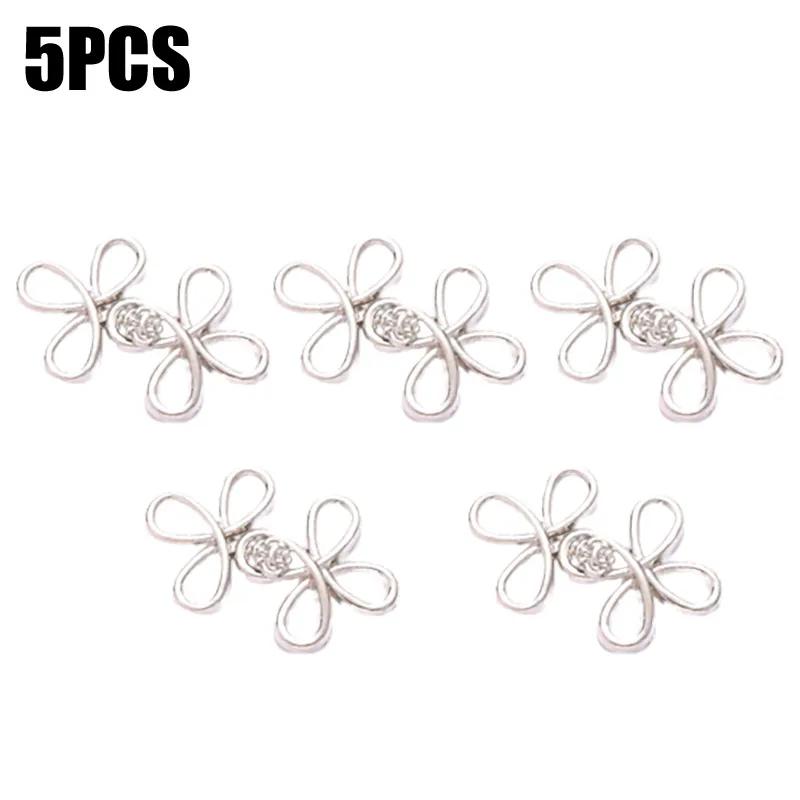 Reusable Metal Buttons Pearl Snap Fastener Pants Pin Retractable Button Sewing-on Buckles for Jeans Perfect Fit Reduce Waist