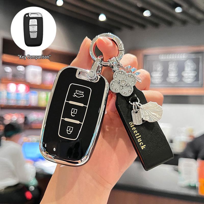 Compatible Key Cover for Beijing Hyundai Sonata 8, Old ix35/Langdong Models