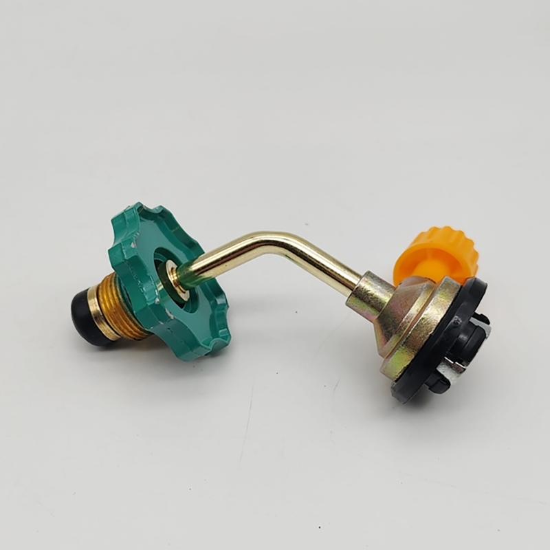 Refillable Cylinder Valves Adapter Refills Direct Safe Connectors for Camping and Outdoor Activity