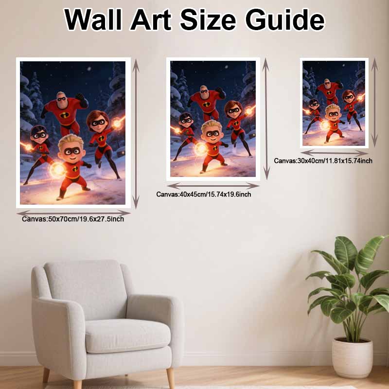 Disney Diamond Art Painting Kit 5D Diamond Painting The Incredibles Art Diamond Home Wall Decor