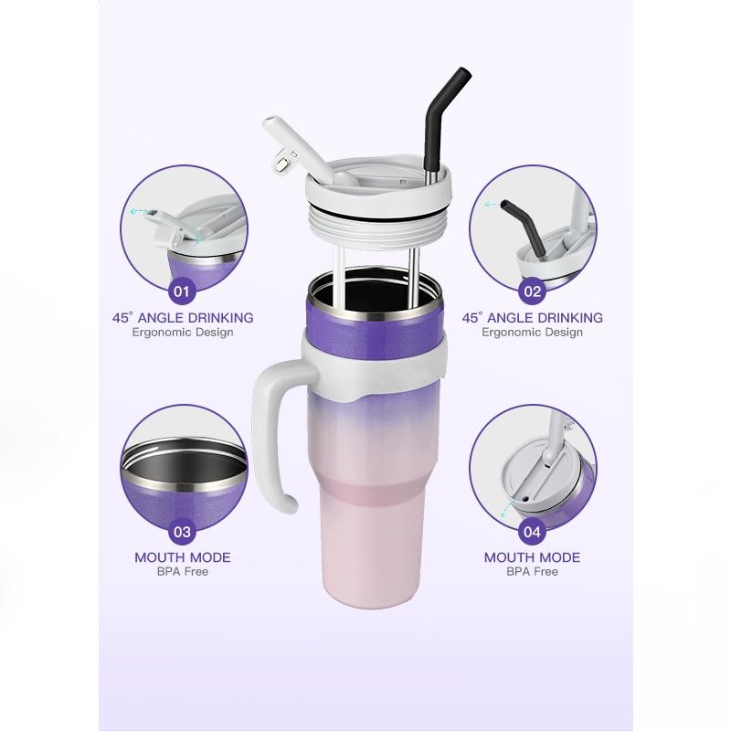 ODM 30oz Isolierter Becher Edelstahl Isolierte Kaffeetasse Outdoor Fitnessstudio Wasserflasche Reise Patent Auslaufsicherer Deckel Flachmann Tasse