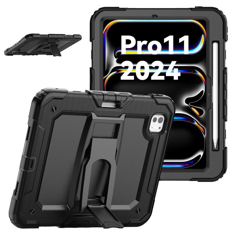 Silicone PC Full Coverage Case IPad Pro 11 Inch Air 6 With Shockproof Stand Anti-Scratch Design