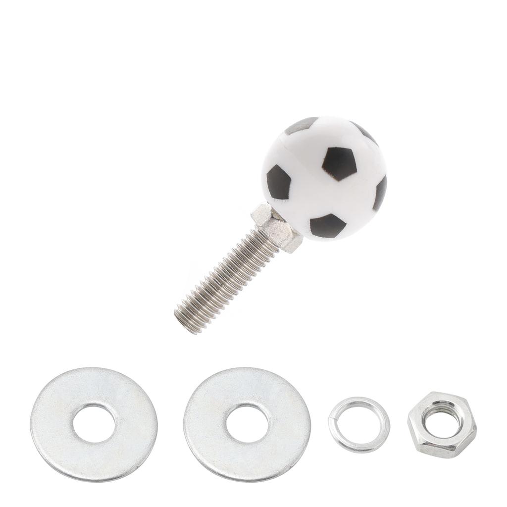 4x Custom SOCCER License Plate Bolt Screw Plastic Motorcycle Chopper Trike