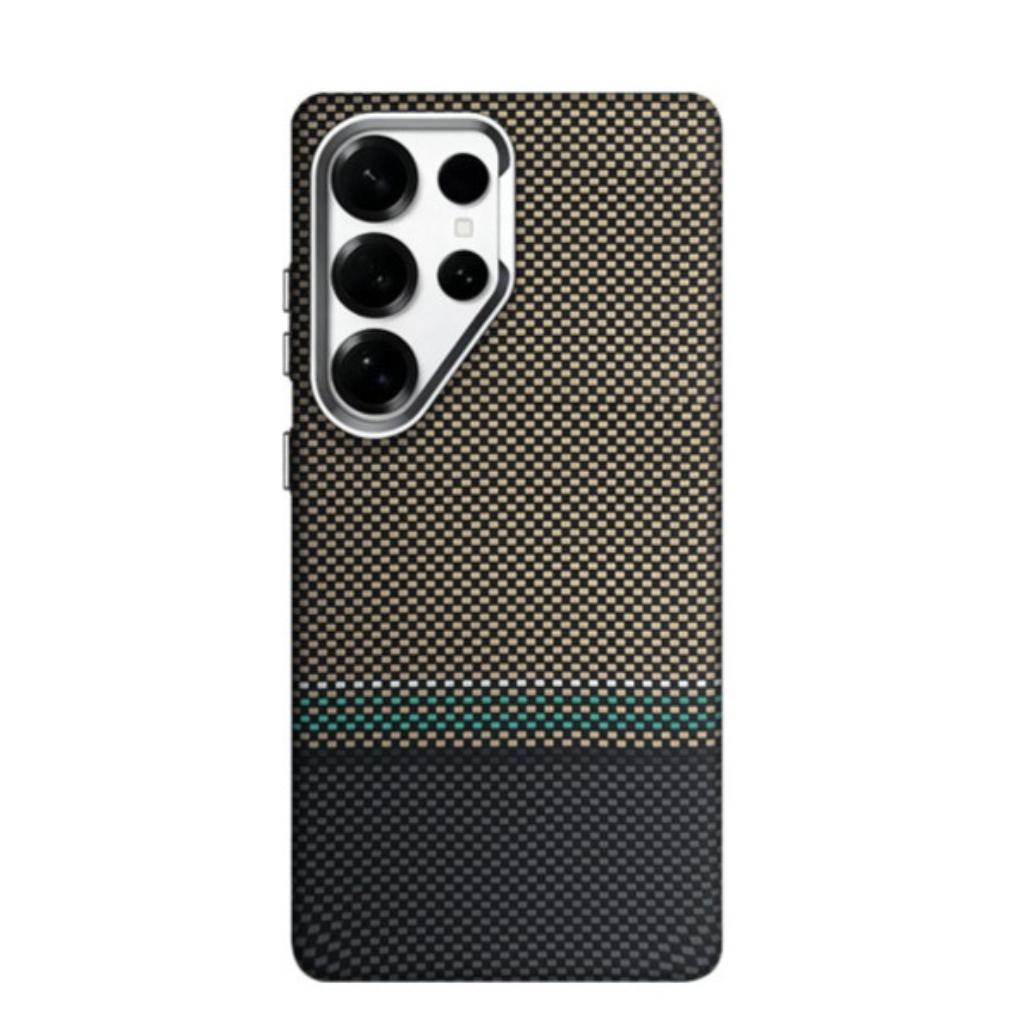 Fashion Patterns Carbon Fiber Texture N52 Magnet Phone Case for Samsung S26 Ultra S25 Ultra S24 Ultra S23U /Shockproof /Thin Anti-fingerprint