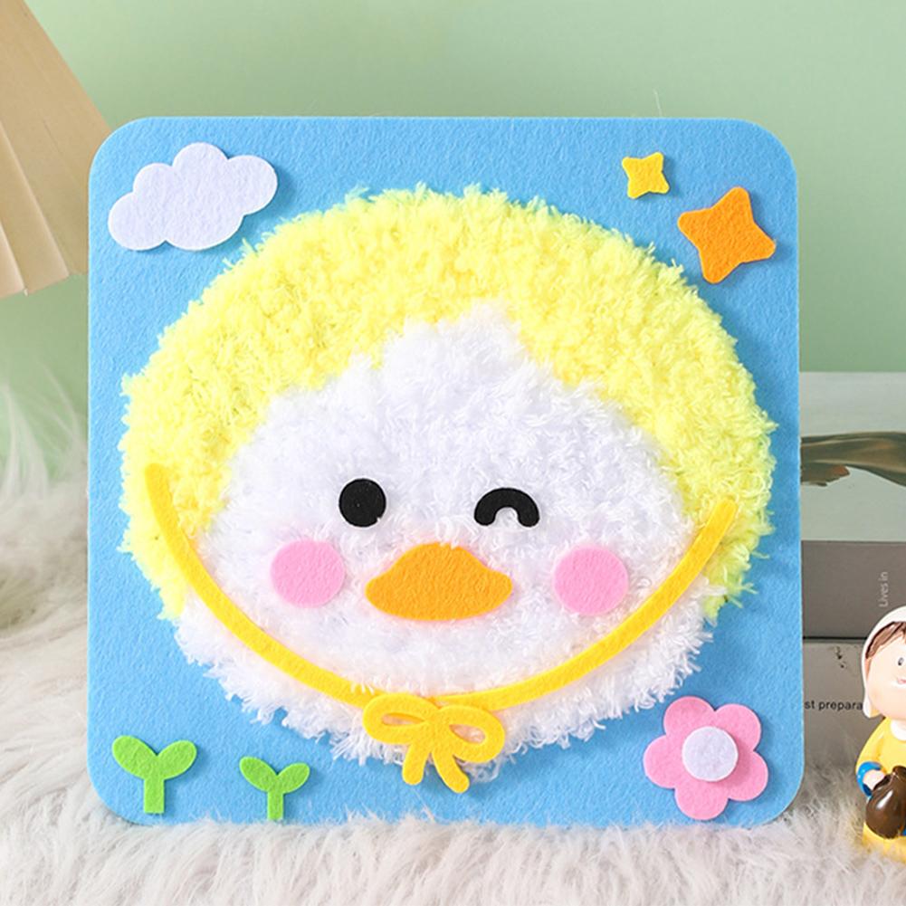 Neužbaigtas mielas „pasidaryk pats“ vilnos veltinio rinkinys, animacinis gyvūnas, rankdarbiai, veltinio adata rinkinys, adatai, medžiagų paketas vaikams, pradedantiesiems, dovana