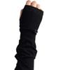 Spandex Ice Silk Finger Sleeves Hip-hop Y2K PU Wristband Sun Protection Punk Black Arm Cover  Girls