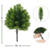 Red Berries Mini Christmas Tree Green Realistic Pine Needle Branches  Garden Decor