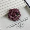 Korean Fabric Camellia Brooches For Women Fashion Handmade Flower Lapel Pins Elegant Clothing Jewelry Accessories Corsage