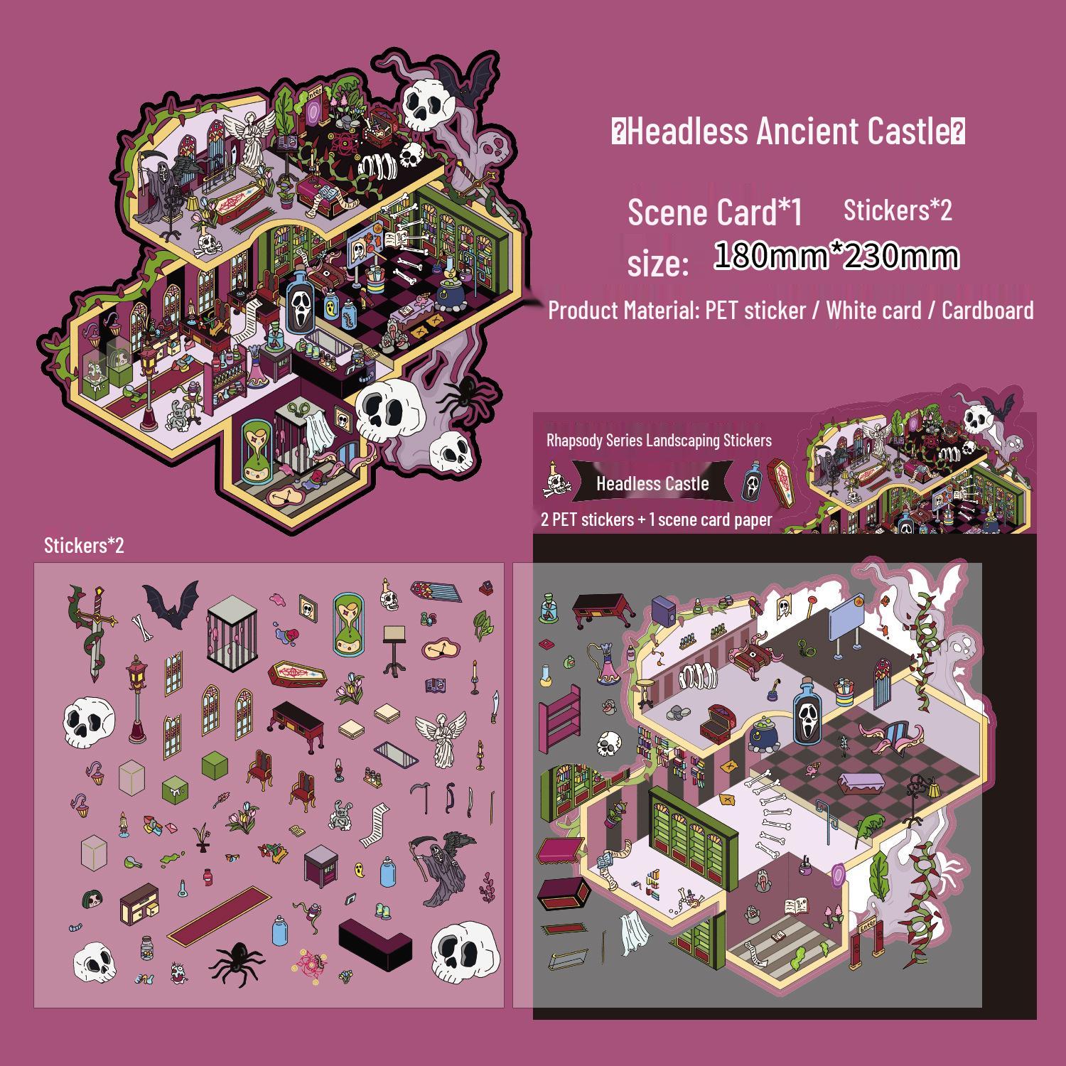 Zaomo Rhapsody 2.5D Diorama Stickers: Children s Stress Relief & Educational Quiet Book