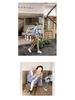 Spring Korean Style Solid Color Long Sleeve Overlap Shirt for Women