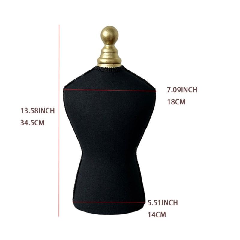Jewelry Bust Stand Velvets Surfaces Alloy Structure Modern Design Trade Show Retail Display Accessories Organizers
