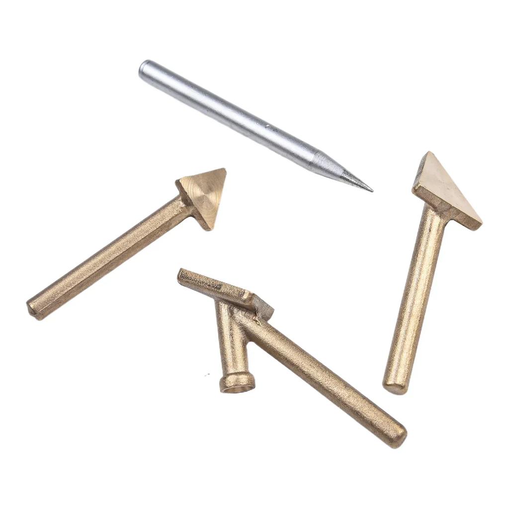 4 Stück Schweißkolben Lötspitzen Ersatzspitzen Für 80 Watt Kolben Kunststoffschweißgerät TPO TEO PP Auto Stoßstange Lötgeräte