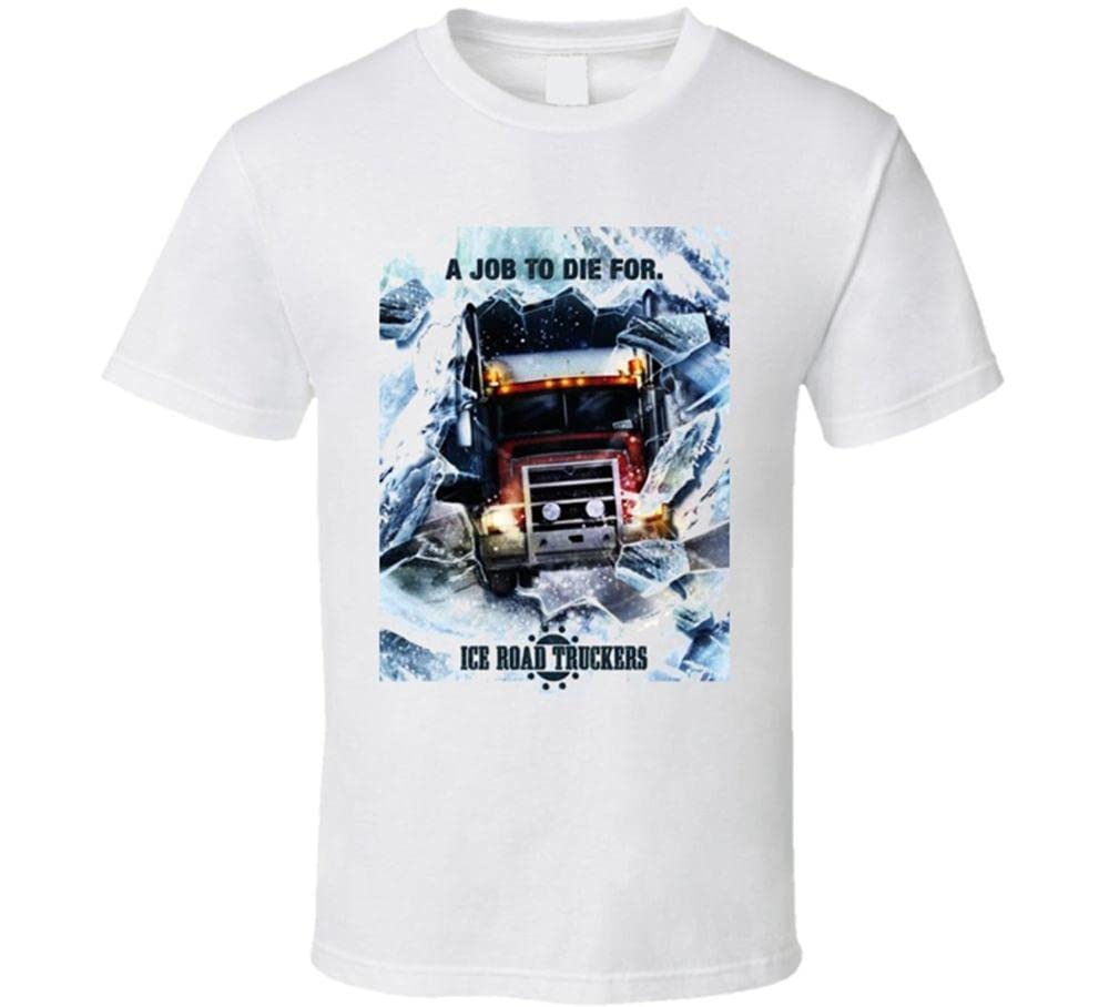 Order T Shirts Men s Ice Road Truckers Tv Show T Shirt Crew Neck 100% Cotton Short Sleeve Tee XL