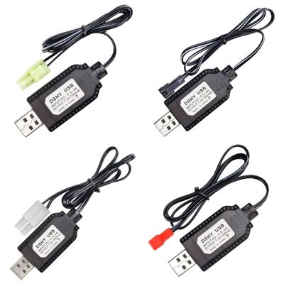 2Pack 7.2V USB Charger Cable with JST/SM2.0 2P Connectors Plug Replacement for 7.2V NiCd NiMh Battery