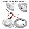 Marine Transom RV Yacht 6 LED Stern Signal Light Round Stainless Steel Tail Lamp