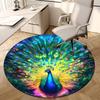 1pc Office Carpet Chair Mats Colorful Peacock Feather Artwork Perfect for Decorating Office Chairss, Or Bedrooms.YDT570