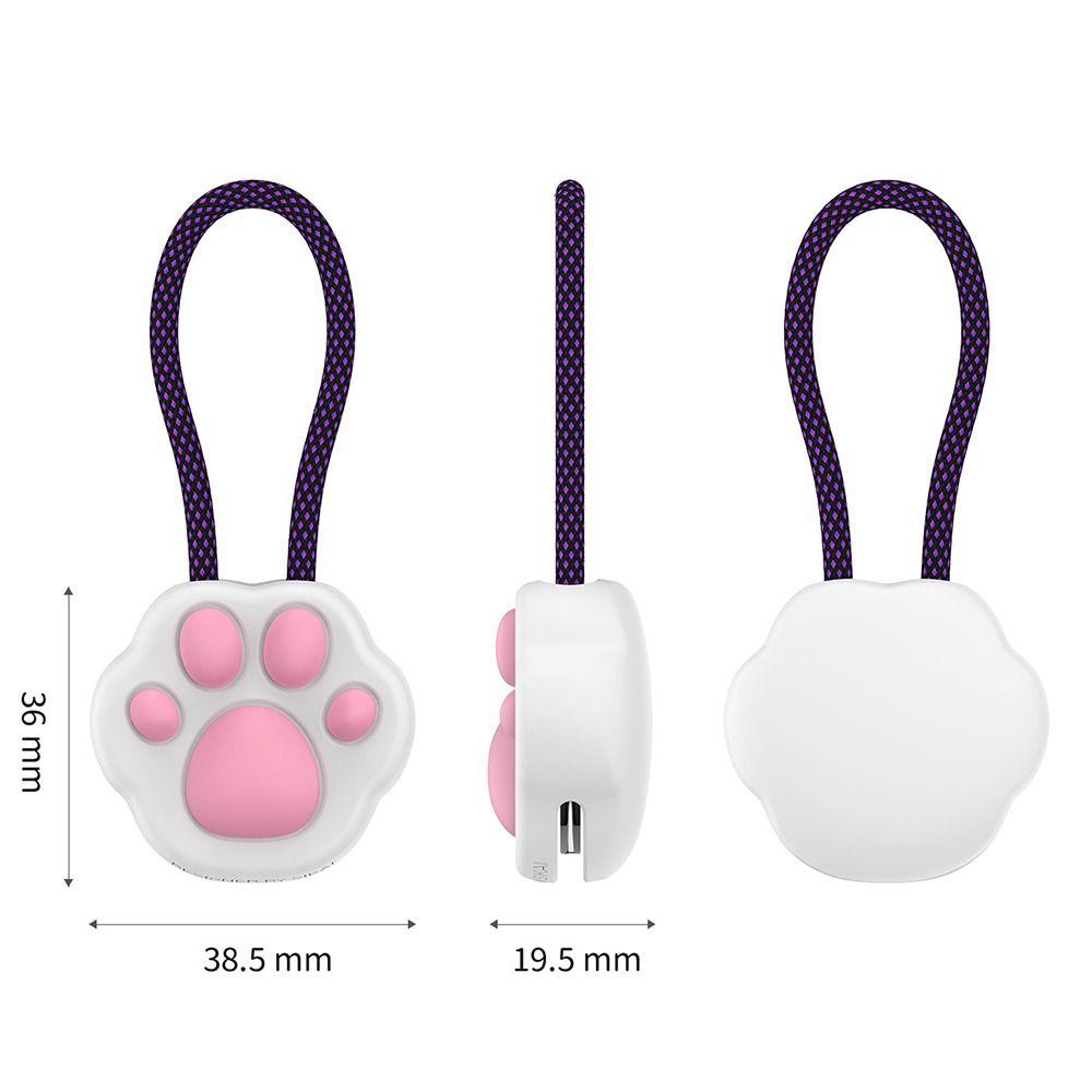 Cat Paws Data Cable Winder TYPE-C To TYPE-C Cable Fast Charging Cable Storage Pendant 240W Max 480Mbps Magnetic Attraction