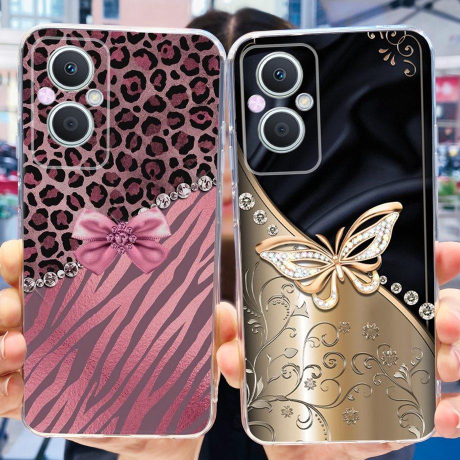 For OPPO Reno 8 Lite 5G Case Cover Reno 7 Lite Phone Bumper Silicone Soft TPU For Cover OPPO Reno8 Z Reno7 Z Fundas Capa