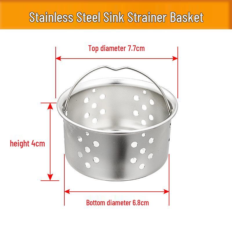Universeller Küchen- & Badezimmer-Ablaufkorb-Filter - Geruchshemmendes T-Stück-Ablaufzubehör