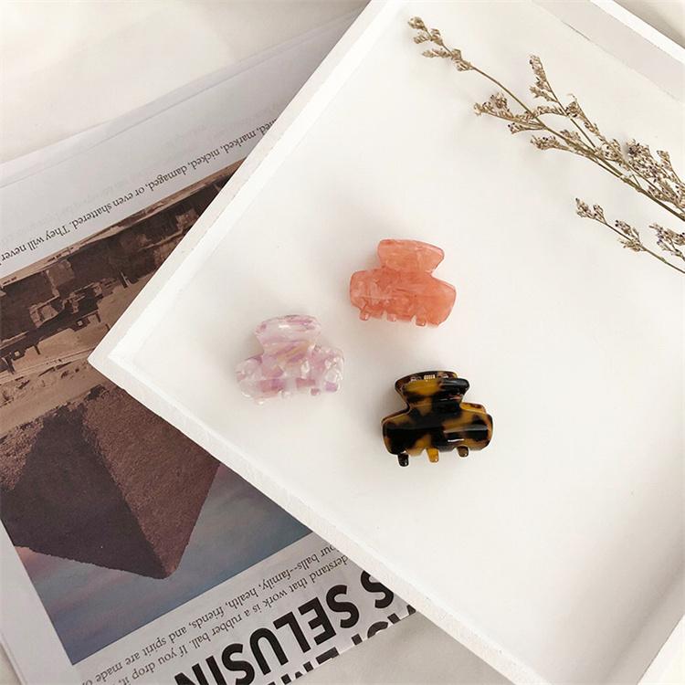 New Small-sized Acetate Hair Claw Clip 3.5cm High-grade Acetic Acid Claw Clip Multi-color Hair Clips