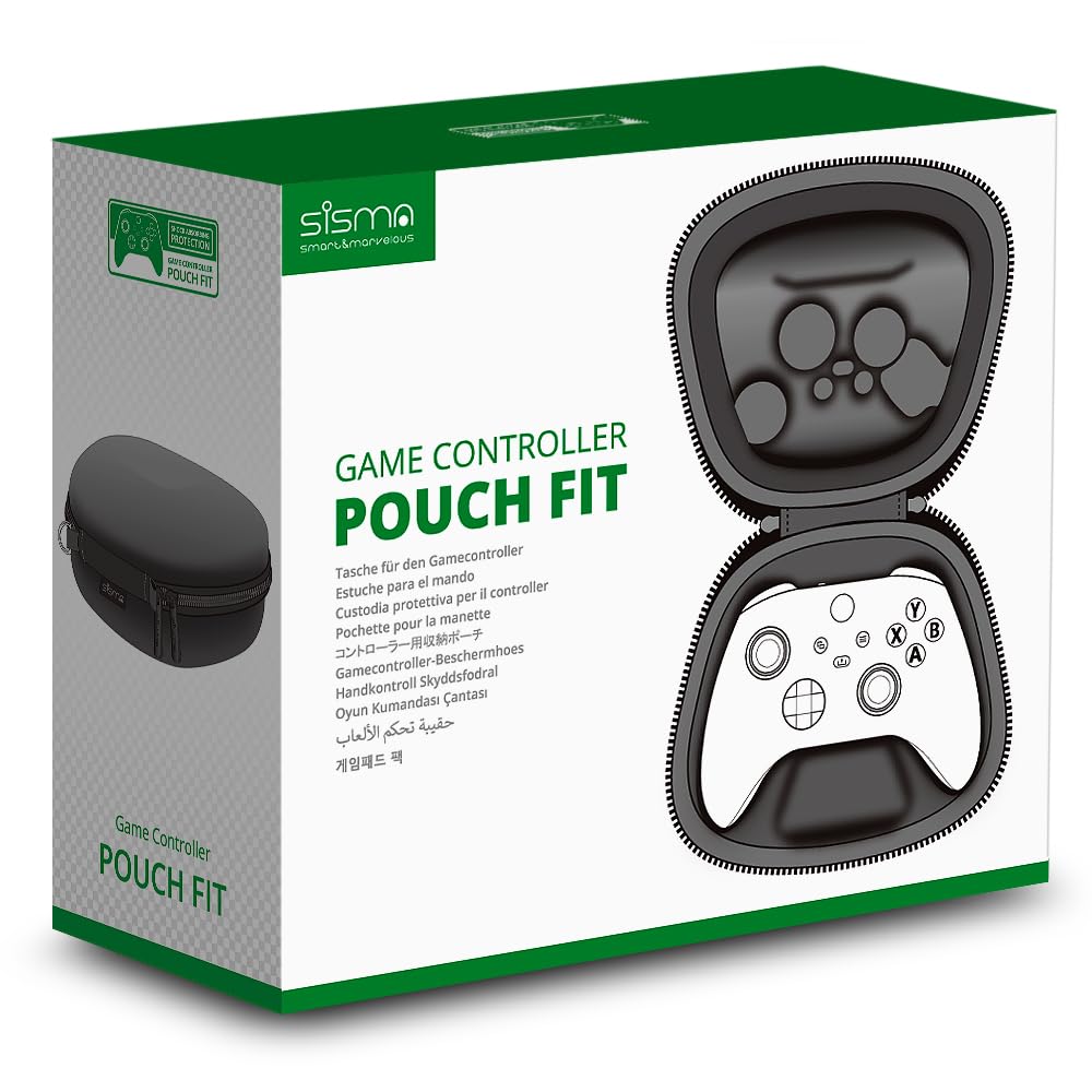 sisma Controller Storage Pouch for Xbox Series Wireless Xbox Core Controller Protective Shockproof Black XS Controller, Compatible, Case, Pouch,