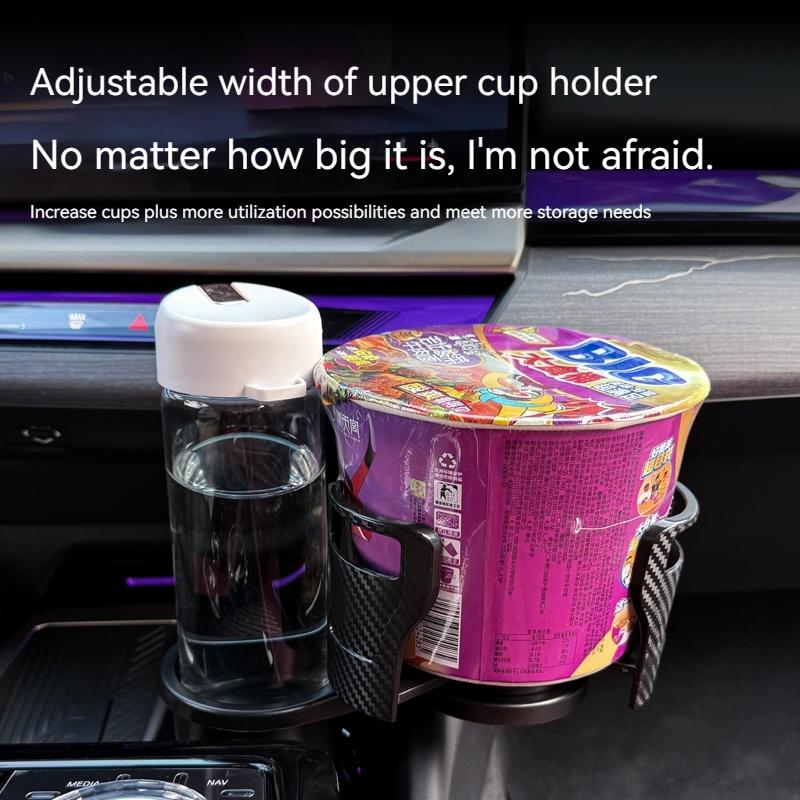 2 In 1 Car Cup Holder Expander For BMW5Series G60 2025 360 Rotating Car Cup Holder Multifunction Cup Holder Expander Accessories