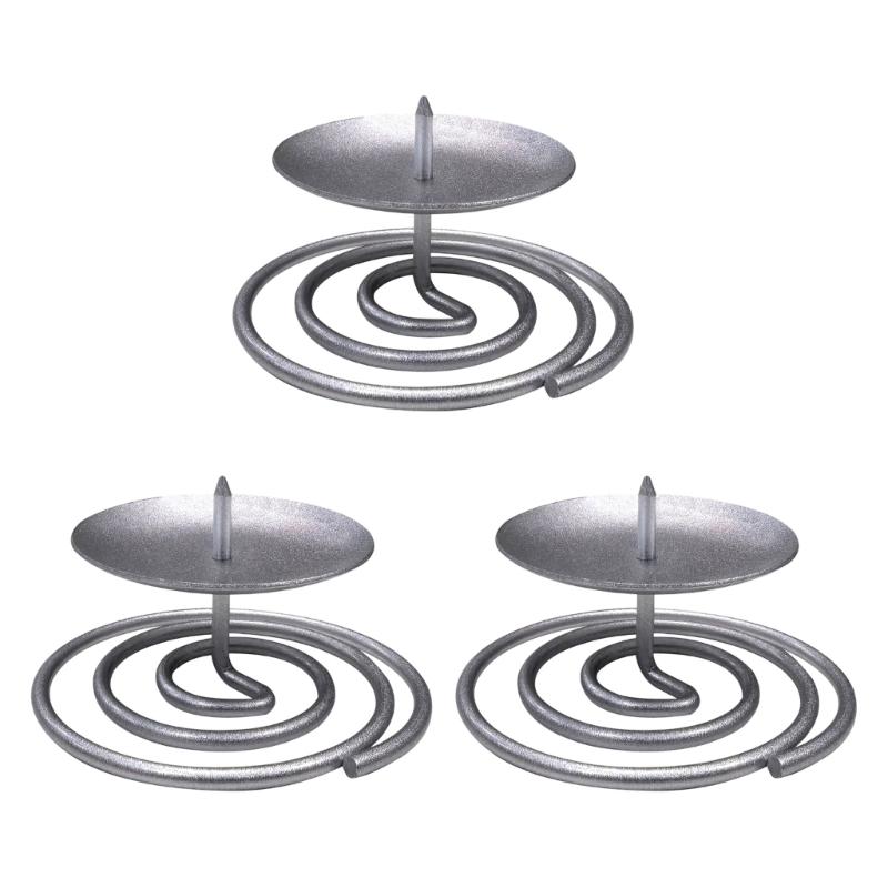 Retro Candlestick Candle Holders Iron Taper Candle Holders for Table Centerpiece Wedding Christmas Home Decorations серебряный