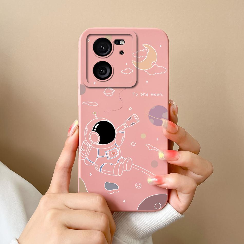 Case For Xiaomi 13T Pro Candy Painted Flowers Phone Cover For Xiaomi 13 T 13TPro Soft Liquid Silicone Shockproof Bumper Coque