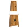 VidaXL Ensemble de meubles de salle de bain 2 pcs bois de pin massif, armoire de salle de bain, meuble de salle de bain, 3223458