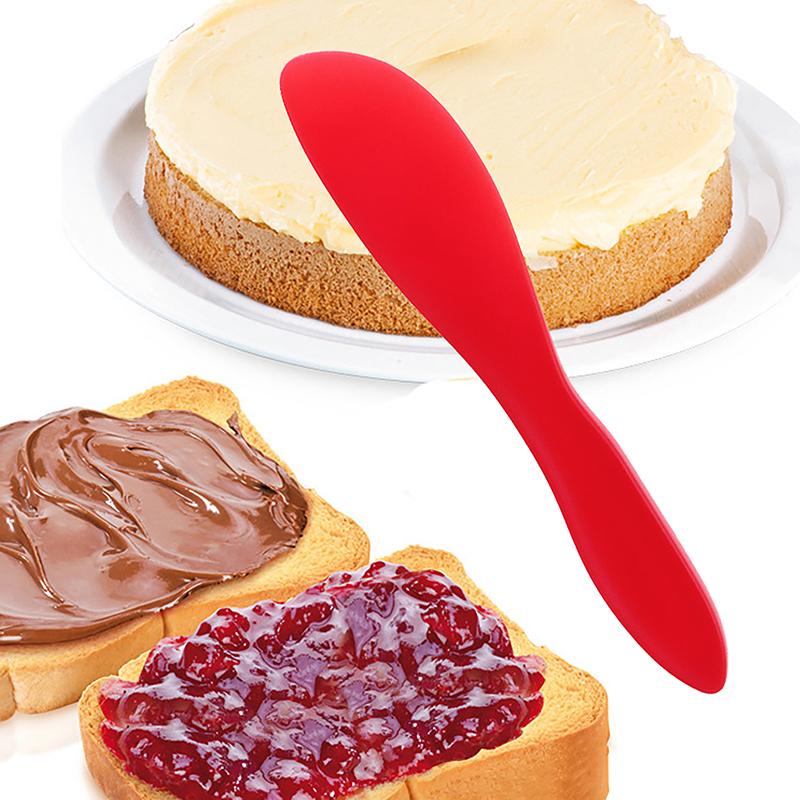 1Pc Cookie Pastry Scraper Durable Pp Plastic Multi Purpose Red Cake Dessert Butter Spatula Diy Kitchen Baking Tools
