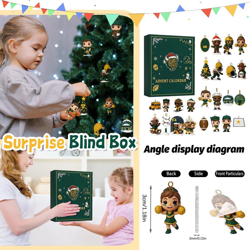 Kalendarz odliczający zawiera 24 prezenty, kalendarz odliczający i prezent-niespodziankę.