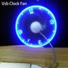 1Pcs Unique Shape And Flexible Hand Display Mini USB Fan Portable Gadgets Flexible LED Clock Cool For Laptop PC