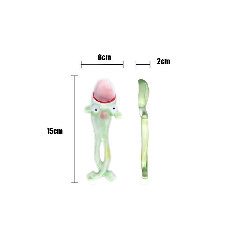 Creative Frog Spoon Ceramic Long Handle Spoon Household Quirky Soup Spoon Dessert Spoon Restaurant Household Kitchenware