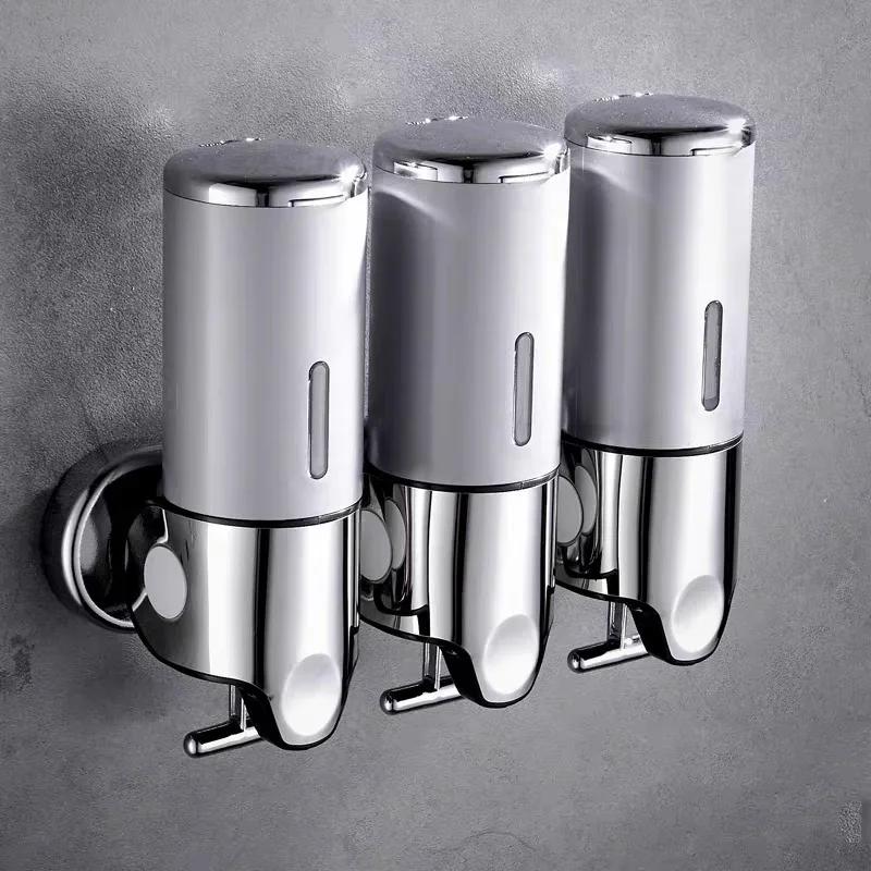 Foam Soap Dispenser Hand Sanitizer Holder Bathroom Wall Mount Soap Shampoo Head Shower Liquid Dispenser For Bathroom Accessories