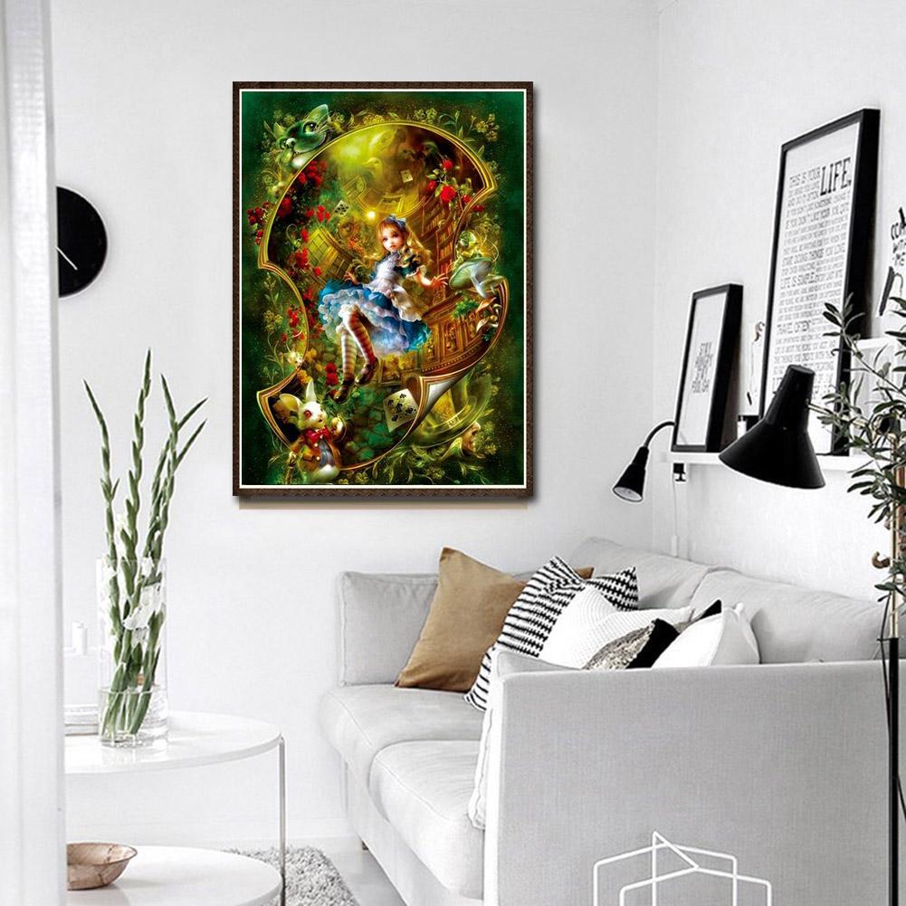 Buy 5D DIY Full Drill Diamond Painting Girl Cross Stitch Embroidery ...