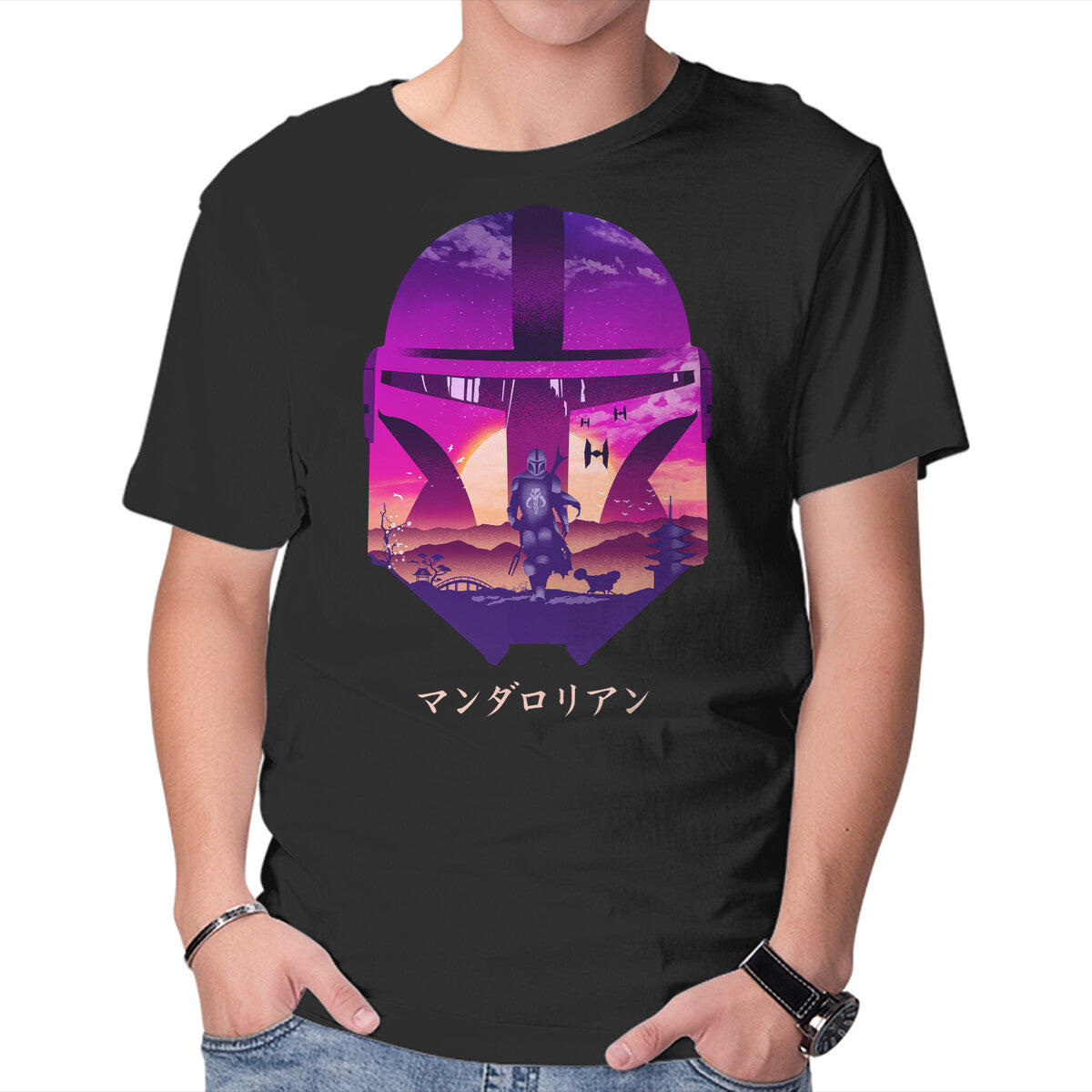 Unisex Crew Neck T-Shirt This Is The Way Graphic Short Sleeve Casual Tee M