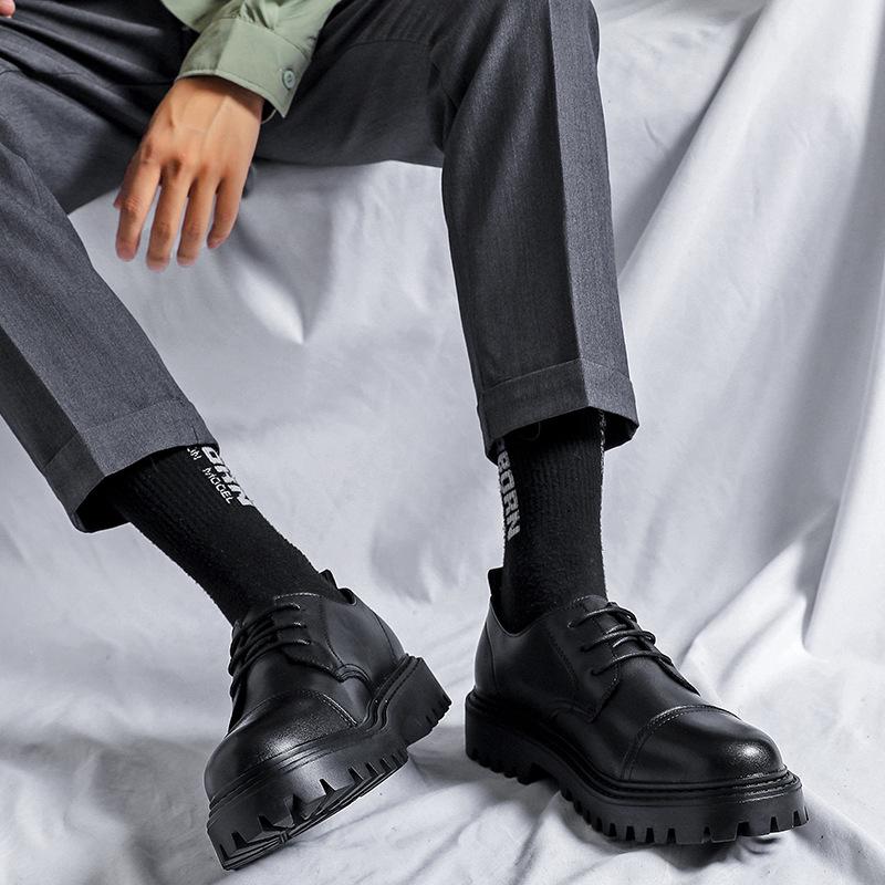 Summer Casual Leather Shoes Men'S British Low-Top Shoes Martin Boots British Men'S Shoes 21255-R