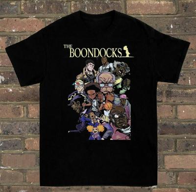 Vintage The Boondocks Μπλούζα Μπλούζα Κινουμένων Σχεδίων Unisex Μπλουζάκι