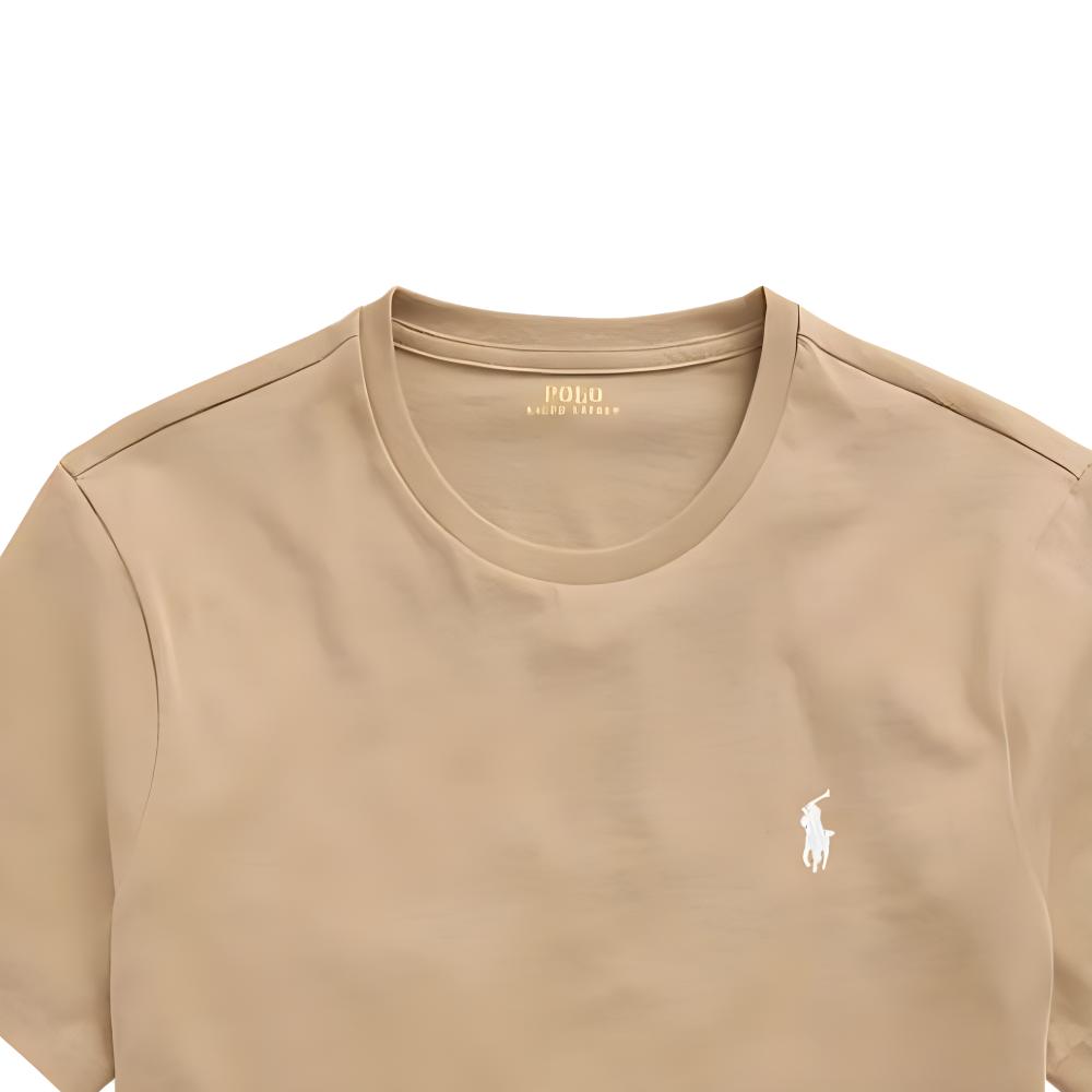 Polo Ralph Lauren Solid Logo Crew Neck Short Sleeve T-Shirt Men tops Brown 710671438-329