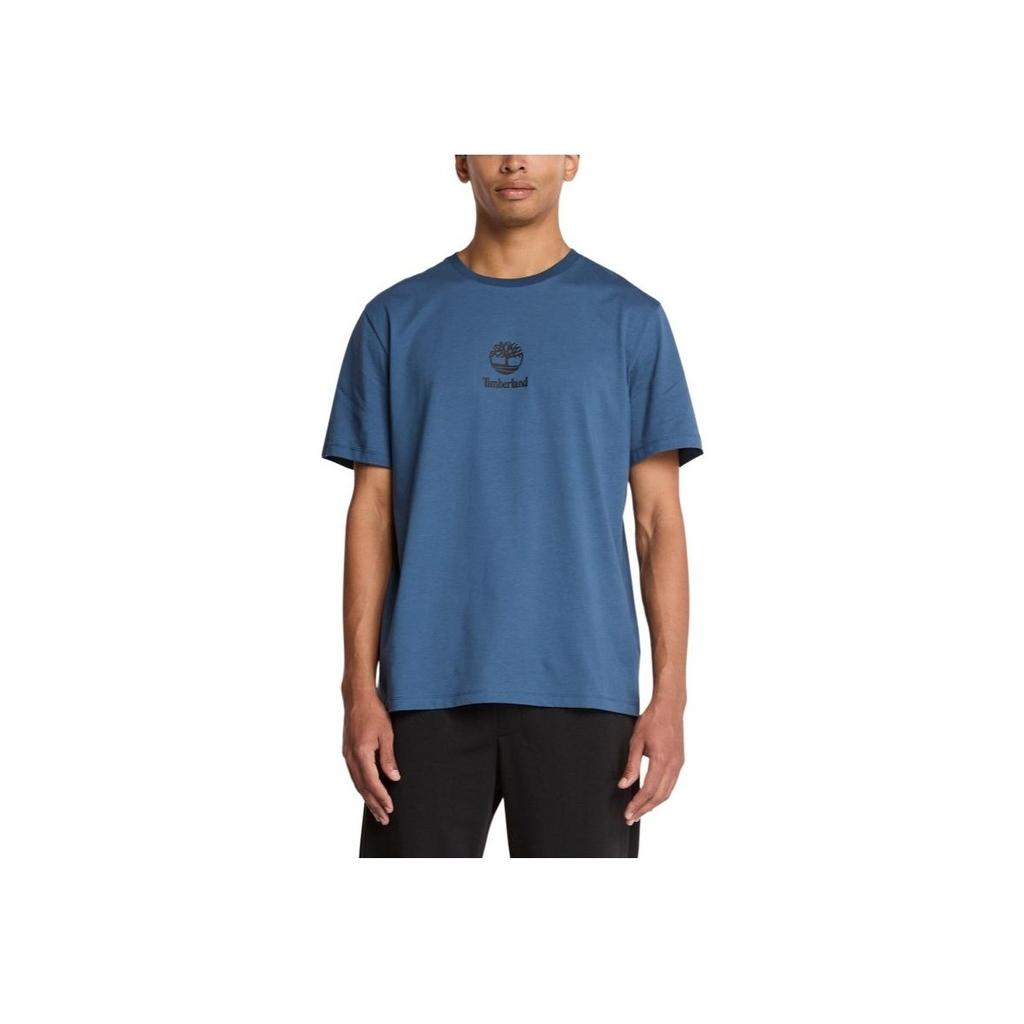 Timberland SS25 Fashion Versatile Outdoor Casual Breathable Short Sleeve T-Shirt Unisex Tops Deep-Indigo A43C5-288