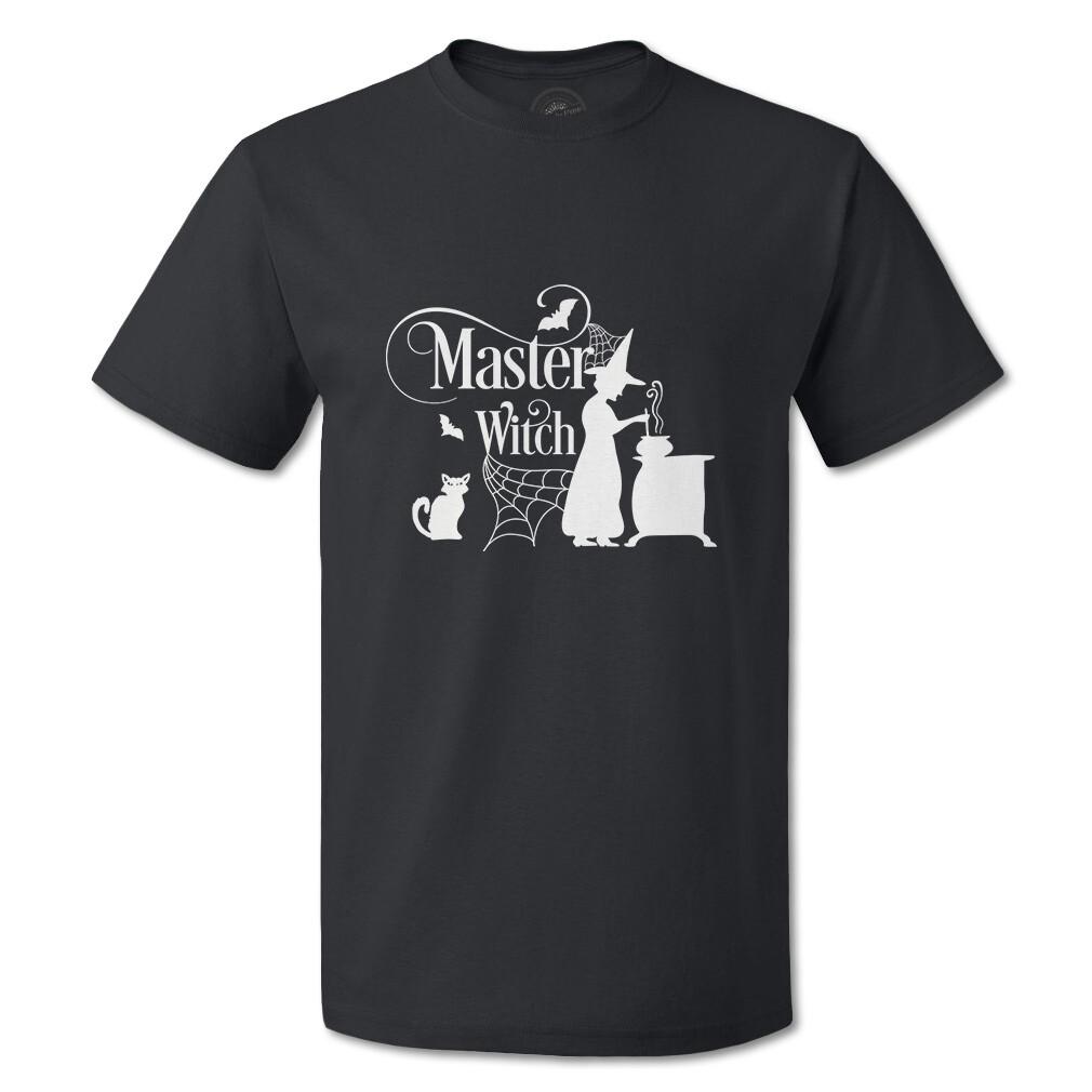 Funny Graphic T Shirts Halloween Master Witch Cotton Grave Top Vampire XL