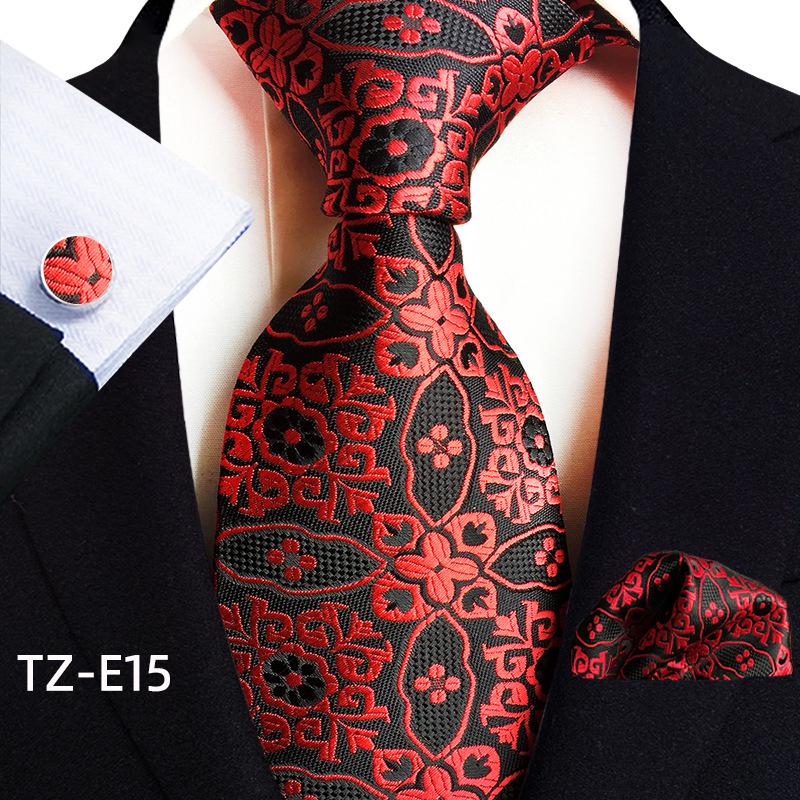 Paisley Waist Flower Men's Tie, Pocket Square, and Cufflinks Set - 2025 Edition