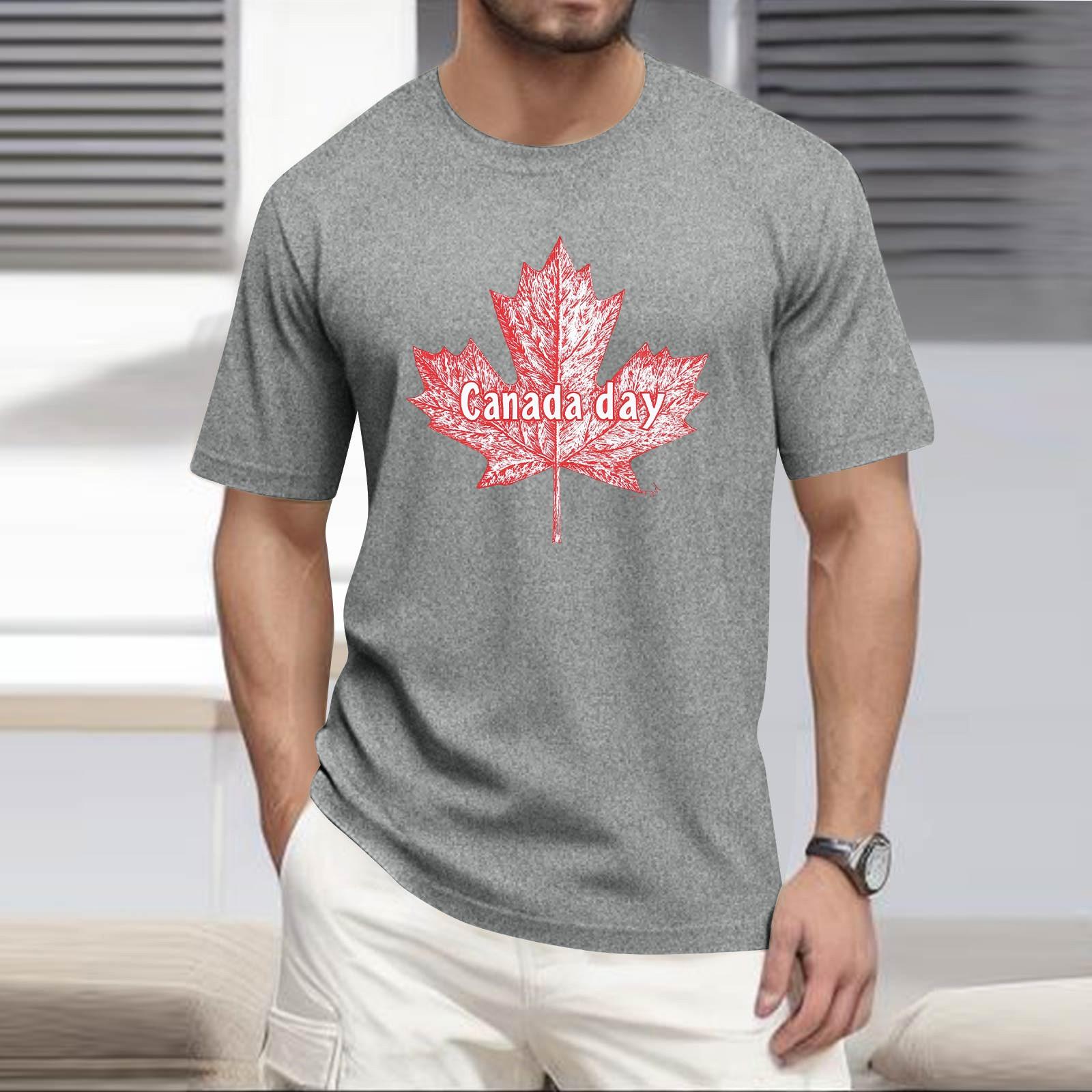 Men s -neck Casual Printed Short-sleeved T-shirt Top XL