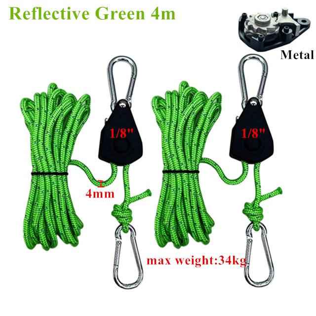 2pcs Heavy Duty Adjustable Rope Hanger Pulley Ratchets Kayak and Canoe Boat Bow Stern Rope Lock Tie Down Strap