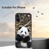 Cute F-Fubao Animal P-Panda Phone Case For iPhone 17,16,15,14,13,12,11 Plus,Pro Max,XS,Soft Silicone Black Cover