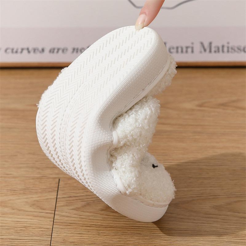 New Santa Claus Christmas Slippers Winter Home Indoor Non-slip Home Smiley Cotton Slippers Women
