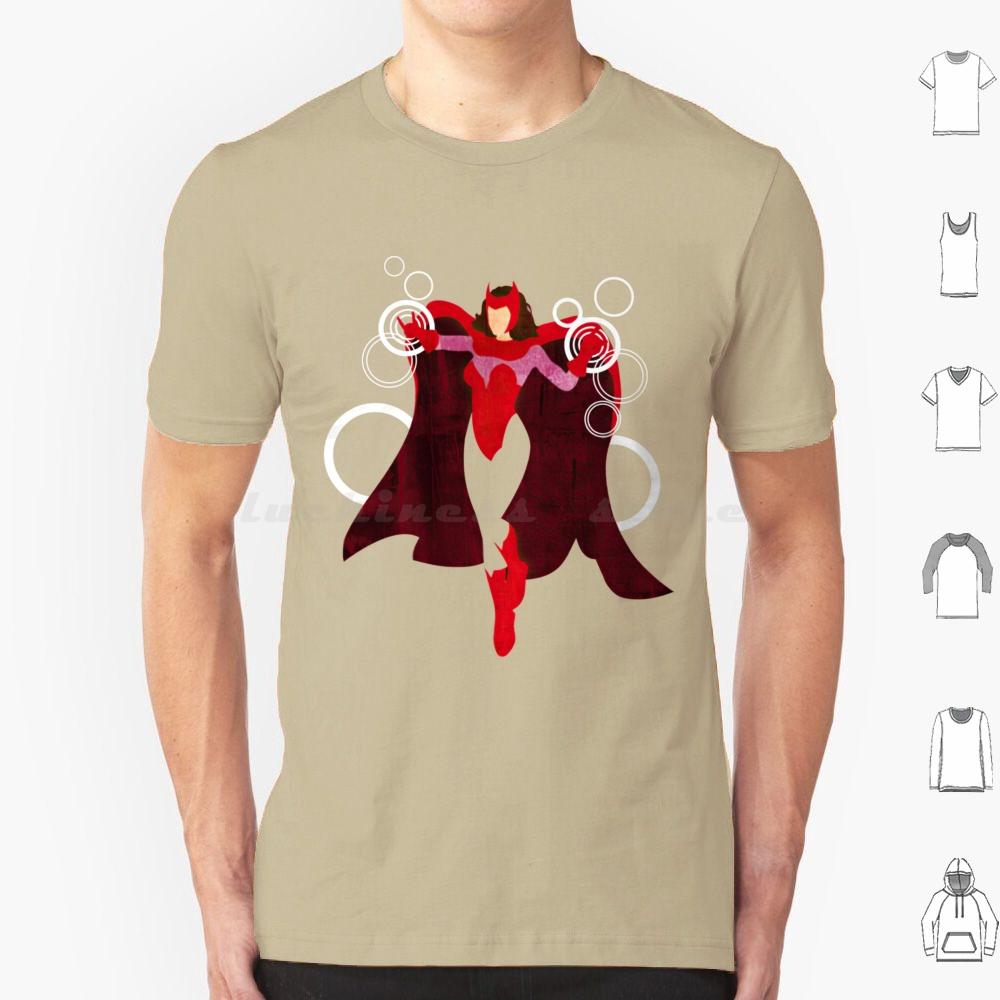Art Painting T Shirt Big Size 100 Cotton Wanda Scarlett Witch Vision Wandavision Witch Scarlett Scarlet Witch Superhero Wanda S
