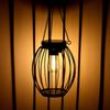 1 Pack Hanging Solar Lanterns Metal Outdoor Waterproof Hanging Warm White Solar Lights with