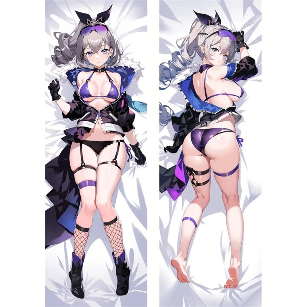 Dakimakura Anime Silver Wolf (Honkai: Star Rail) Pillowcase Double-sided Print Hugging Body Bed Pillow Cover Case