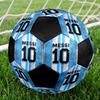Lionel Messi Size 5 Soccer Ball, Machine-Stitched PVC, Durable & High Bounce, All Ages Fit, Fan Merchandise, Matches & Outdoor Use.